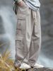 European And American Overalls Men's Outdoor Splicing Loose Design Multi-bag Functional Trousers_mkmklike.com