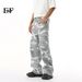 EF JEANS | 2025 Spring New Product Straight Loose Basic Camouflage Retro Washed Jeans Casual Pants_mkmklike.com