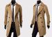 Men's autumn and winter long double-breasted trench coat men's woolen coat slim tweed coat men_mkmklike.com