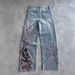 In-stock Cross-border Heavyweight 3D Printed Y2K American Retro Wide-leg Loose High-waisted Jeans For Men And Women_mkmklike.com