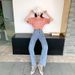 Cross-border Personalized Straight-leg Trousers Women, New Spring And Autumn Fashion, Heart-patterned Floor-length_mkmklike.com