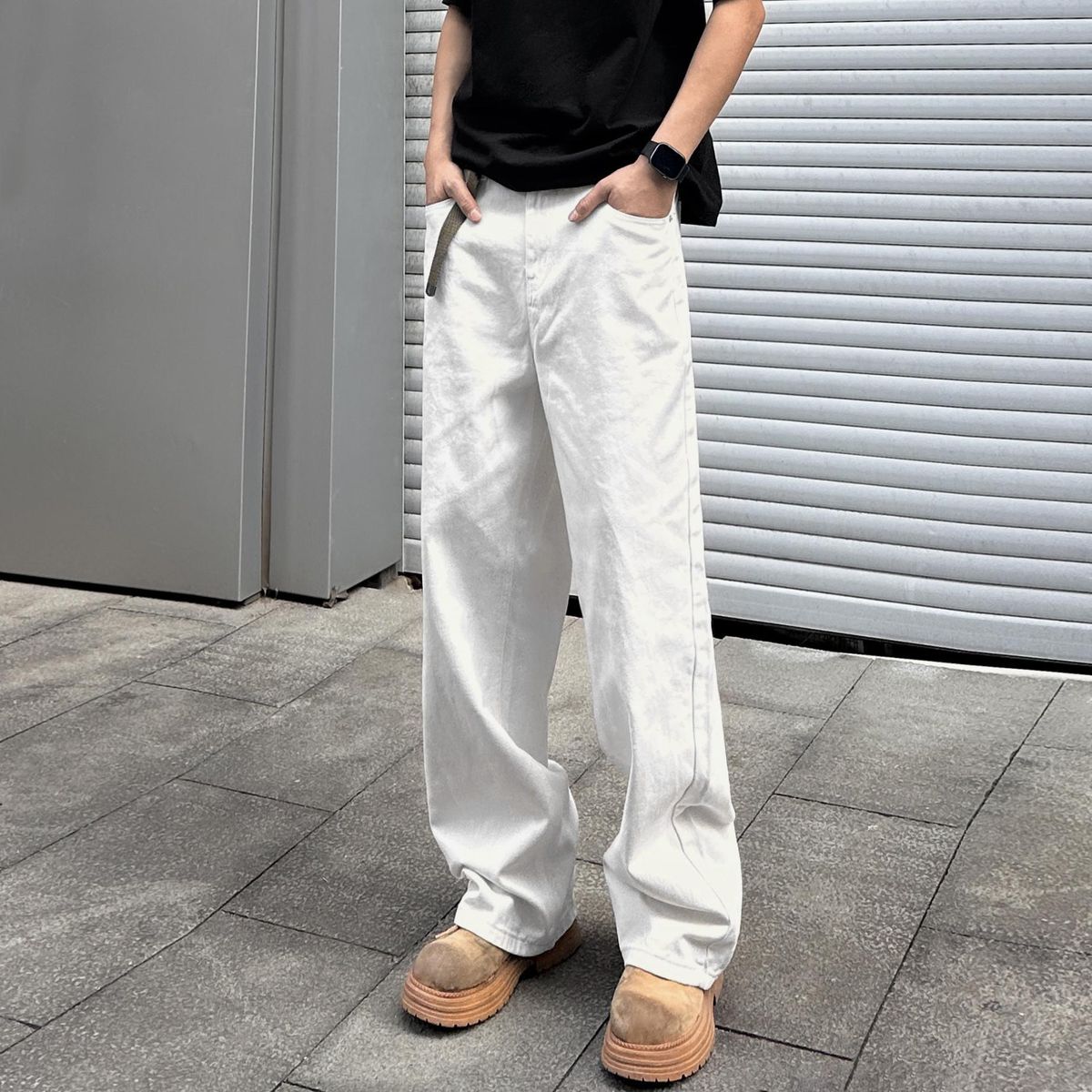 Men's Clothing Men's Trendy Stylish Spring Summer Jeans Washed Versatile Casual Straight Leg Pants For Formal & Casual_mkmklike.com