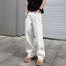 Men's Clothing Men's Trendy Stylish Spring Summer Jeans Washed Versatile Casual Straight Leg Pants For Formal & Casual_mkmklike.com