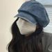 Hot Sale Women Leisure Ladies Denim Hat Cowboy Newsboy Gatsby Cap Octagonal Baker Peaked Beret Driving Hats_mkmklike.com