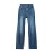 Women's Slim Straight-leg Jeans 2026, Ultra-thin Soft Denim With Lyocell, High-waisted, Fashionable, Slimming, Slightly_mkmklike.com