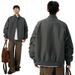 GTAL Same Style Quality American Bomber Stand Collar Flight Men's Trendy Brand High-end Cool Baseball Jacket Coat_mkmklike.com
