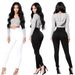 Women's Clothing High-Waist Skinny Jeans For Women – Stretch Denim Tummy Control Pants (White/Black)_mkmklike.com
