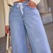 High-Waisted Wide-Leg Jeans For Women – Adjustable Drawstring Comfort Denim Pants (Classic Blue, S-XXL)_mkmklike.com