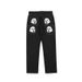Unisex Streetwear Skull Print Denim Jeans - Loose Fit Straight Leg Hip Hop Pants For Men & Women_mkmklike.com
