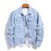 Men’s Slim Fit Ripped Denim Jacket – Distressed Vintage Style, Sizes S-XXL_mkmklike.com
