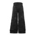 American Heavy Industry Washed Vintage Denim Flared Men's Loose Wide-Leg Button Front Design Floor-Length Pants_mkmklike.com