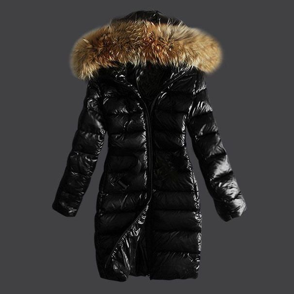 Women's Clothing Large size raccoon fur collar hood raccoon fur long cotton jacket Warm and thick cotton clothes _mkmklike.com