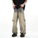 Nordmann American Retro Workwear Jeans For Men Loose Wide-Leg Draped Casual Pants Autumn Winter Vatile Cool Straight-Leg_mkmklike.com