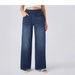 Women's Plus Size High Waist Flared Jeans With Multiple Pockets - Straight Leg Distressed Denim Pants For Casual Wear_mkmklike.com