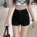 Women's Clothing Denim Shorts Women's Spring And Summer New Loose Slim Single Breasted A Line Wide Leg Hot Pants_mkmklike.com
