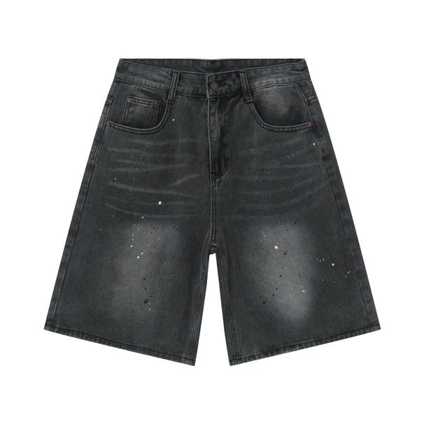 Men's Clothing High Street Loose Straight Leg Wide Leg Casual Five Point Denim Shorts For Men Summer Style_mkmklike.com