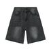 Men's Clothing High Street Loose Straight Leg Wide Leg Casual Five Point Denim Shorts For Men Summer Style_mkmklike.com