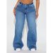 Vintage-Inspired High-Waisted Wide Leg Jeans – Distressed Denim Pants With Relaxed Fit (90s Retro, Streetwear Staple)_mkmklike.com