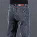 Elastic Jeans Men's Plus Size Loose Straight Leg Casual Pants For Spring And Autumn, Durable And Wear-resistant Work Pants For Labor Protection_mkmklike.com