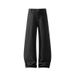 American High Street Autumn Winter Retro Casual Denim Raw Cowhide Scimitar Jeans Unisex Loose Plus Size Straight Long_mkmklike.com