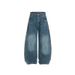 Tassel Ripped Jeans Men's Summer New Loose Straight Washed Old High Street Street Wide Leg Long Pants Trend_mkmklike.com