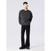 Nordmann Black Flared Jeans For Men European American Street Style Cool Casual Spring And Autumn Versatile Straight Loose Pants_mkmklike.com