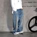 Men's Distressed Baggy Jeans – Vintage Washed Wide-Leg Denim Pants With Ripped Details (Sizes 28-36) Retro Streetwear Style_mkmklike.com