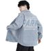 Loom Denim Shirt Jacket Spring Autumn Thin Turn-down Collar College Student Loose Hong Kong Style Outerwear Men's Cotton_mkmklike.com