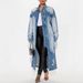 Oversized Distressed Denim Jacket For Women – Longline Washed Blue, Loose Fit, Streetwear Essential (Sizes S-2XL)_mkmklike.com
