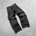 Men's Clothing Pattern Embroidery Loose Jeans Men Street Y2K Pants Lazy Casual Jeans_mkmklike.com