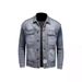 And Autumn Denim For Men 2025 New Style Spring Loose Large Middle Aged Men's Casual Work Jacket Top_mkmklike.com