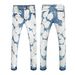 Men's Clothing High Street Jeans Black Slim Fit New Elastic Slim Fit Men's Clothing Pants_mkmklike.com
