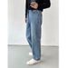 Nordmann Vintage Blue Jeans For Men New Autumn Winter Straight Long High Street Trend Loose Cool Casual Pants_mkmklike.com