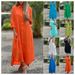 women's dress cotton and linen shirt long skirt fashion casual long-sleeved cardigan dress_mkmklike.com