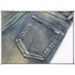 Unisex Vintage Punk Motorcycle Stacked Flared Jeans, Heavy Mud-Wash With Layered Frayed Rips & Stripe Lining, Breathable For Summer_mkmklike.com