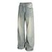 Vintage Washed Striped Jeans – American Clean Fit Straight-Leg Denim (S-XL, Unisex)_mkmklike.com