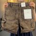 Men's Clothing Men's Summer Thin Loose Retro Washed High End Patchwork Cargo Shorts Mid Length Five Point Trousers With Multi Pockets_mkmklike.com