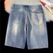 Men's Clothing Boyue Color Blocked Denim Shorts For Men Trendy Brand Fashion Patchwork Workwear Five Point Pants_mkmklike.com