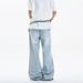 Men's Blue Straight Leg Jeans Spring Summer New Style Retro Cleanfit Whiskered Loose Breathable Versatile Long Pants_mkmklike.com