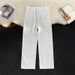 Men's Clothing White Simple Jeans Summer Street Style Wide Leg Pants Ins Trendy Niche Loose Straight Pants_mkmklike.com
