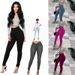 Fashion Black High Elastic Small Feet Large Size Hip Lift Women's Jeans Spot_mkmklike.com