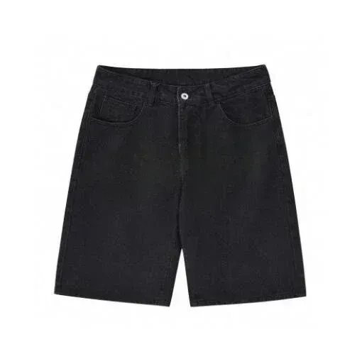 Men's Jeans Summer Retro Skeleton Denim Shorts Sports Casual Fashion Hip-hop Wearing Street 55 Pants Daily Outfit Men's_mkmklike.com