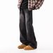 American High Street Washed Slightly Flared High-end Sense Ribbon Stripe Jeans Men's Autumn Straight Wide-leg Pants_mkmklike.com