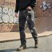 Men's Streetwear Distressed Denim Jeans Loose Fit Washed Black Grey Embroidery Ripped Details 30-38_mkmklike.com