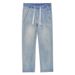 Men's Clothing Lyocell Drawstring Jeans Men's Large Size Meat Covering And Slimming Wide Leg Pants Men's Summer Thin Tencel Cool Men's Pants_mkmklike.com