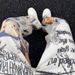 Men's Distressed Punk Jeans – Graffiti Washed Denim Pants With Paint Splatter, Streetwear Straight Fit (Beige, S-3XL)_mkmklike.com