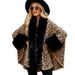 Women's Clothing autumn and winter rex rabbit fur warm thickened cloak shawl coat women_mkmklike.com