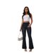 European And American Spring And Summer New Slim-fit Jeans Women's High Waist Slimming Hip-lift Horseshoe Pants_mkmklike.com
