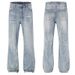 Retro Washed Light Blue Denim Jeans – Relaxed Straight-Leg Baggy Pants With Adjustable Drawstring Waist (Unisex, Seasonal Fleece Lining, S-3XL)_mkmklike.com