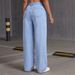 Women's High-Waisted Casual Jeans European American Design Autumn New Arrivals Women's Denim Fashion_mkmklike.com